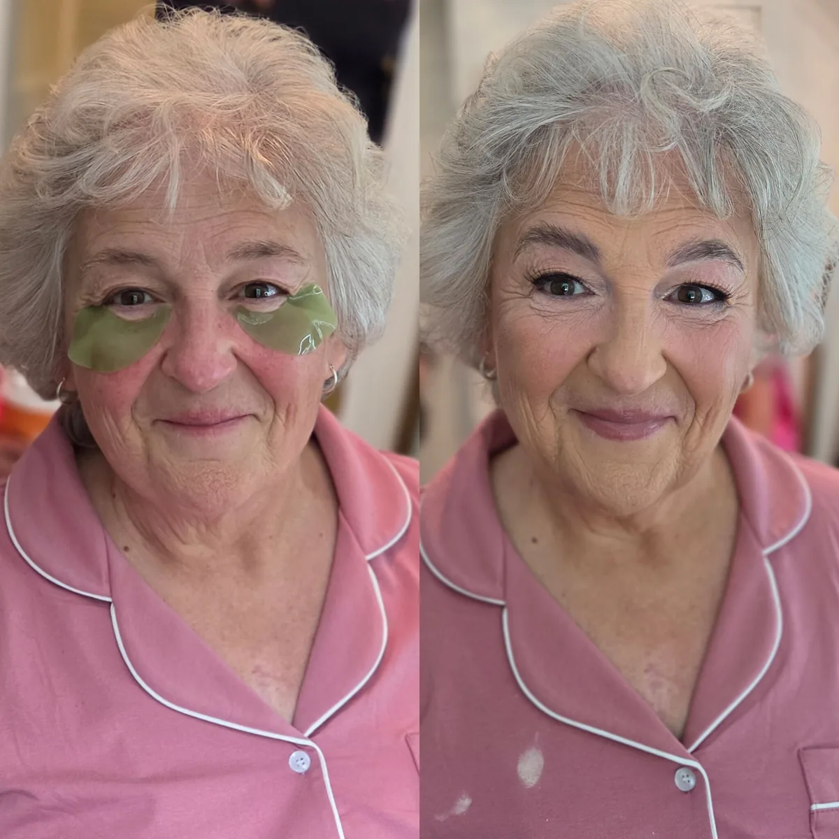 Skin, lash and makeup work by Bridgette Goulet, smooth skin prep and lashes, Lewiston, Maine